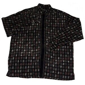 Bassiri Limited Collection Men's Long Sleeve‎ Button Front Shirt Casual Size XL